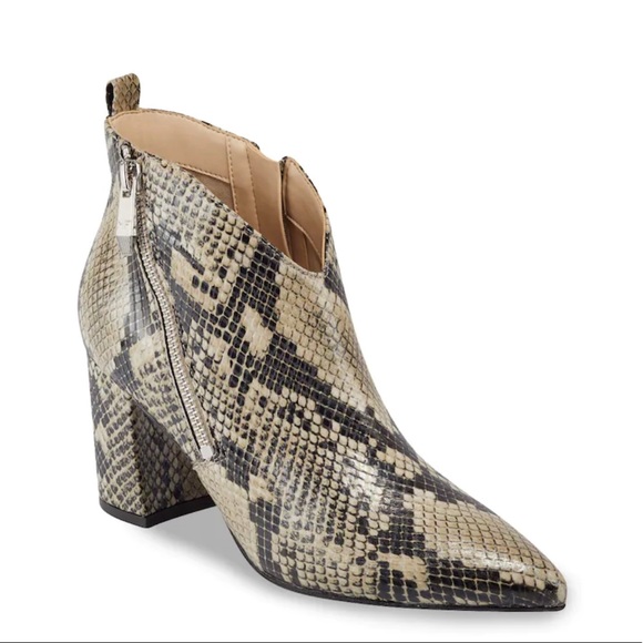 Marc Fisher Shoes - Marc Fisher Retta Snakeskin Python Zipper Booties 8.5